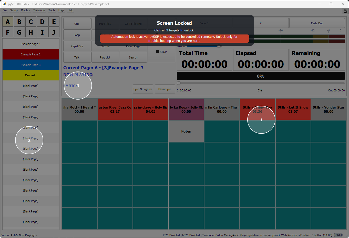 Main Automation Lock Overlay