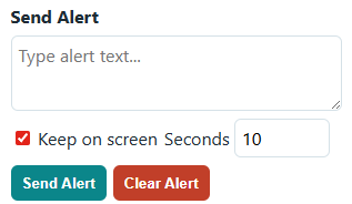 Web Remote Alert Box