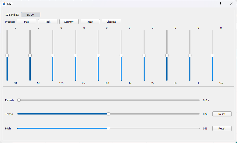 Python SSP DSP window