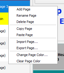 Python SSP page right menu