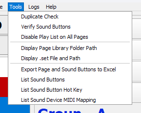 Python SSP tools menu